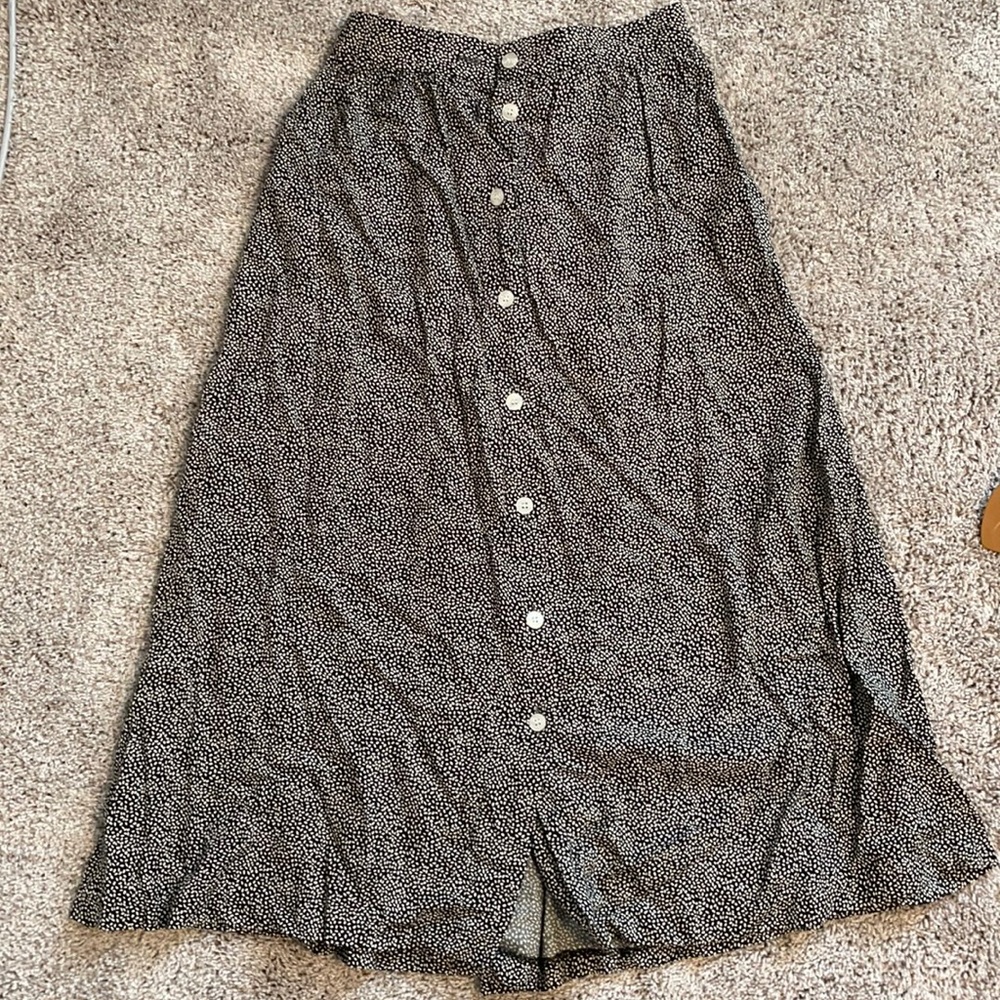 Button down maxi skirt